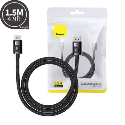 Baseus High Definition Series DP 8K to DP 8K Adapter Cable 1.5M-Cluster Black