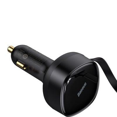 Baseus Enjoyment Retractable 2-in-1 Car Charger C+C 33W