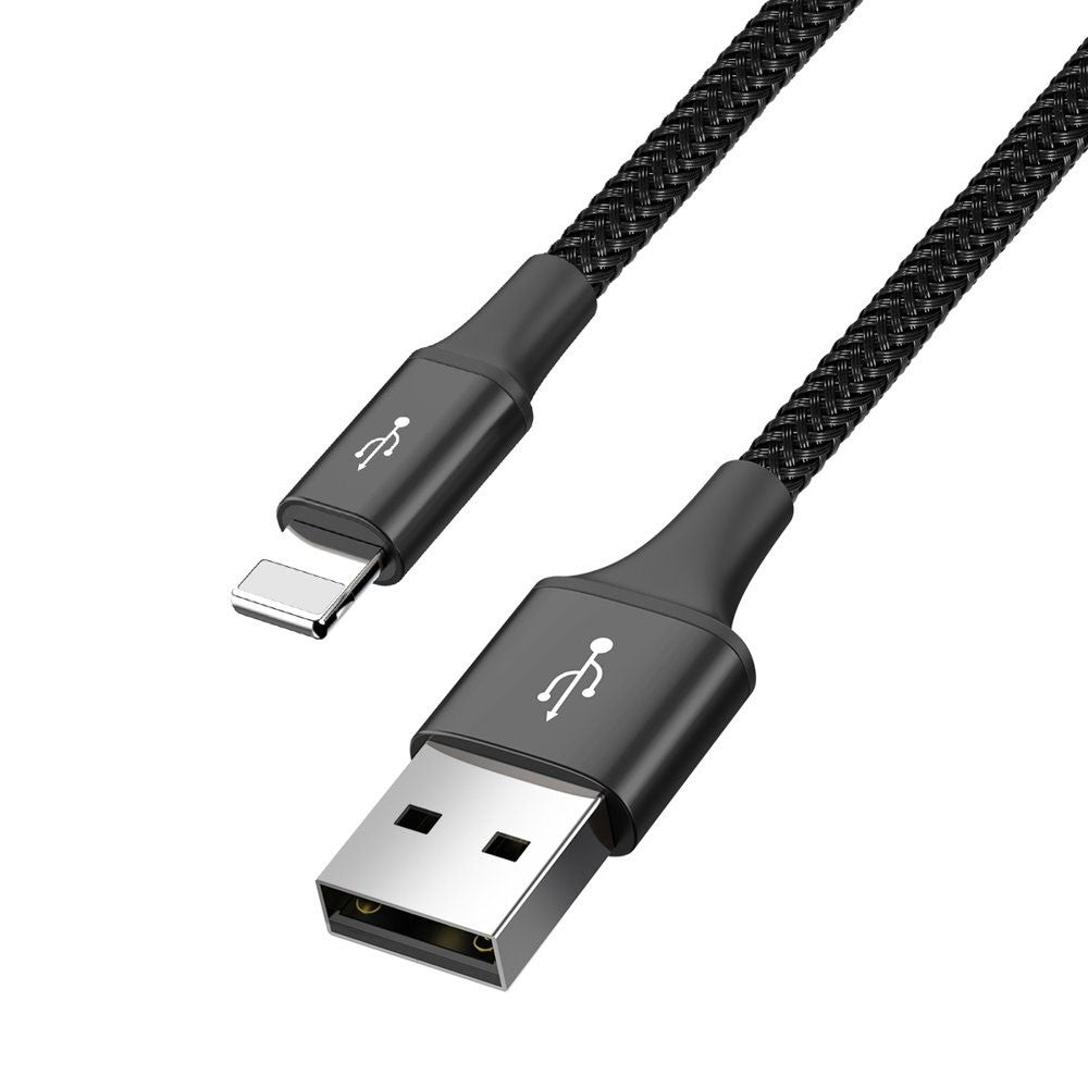 Baseus 4 in 1 Nylon Braided Cable (2 x Lightning / Type-C / Micro USB) 3.5A 1.2m (CA1T4-A01)-Black