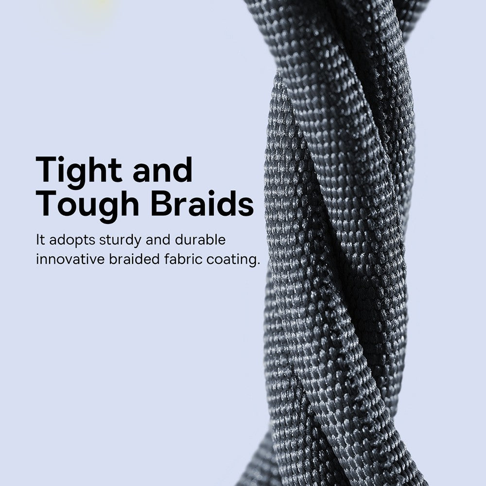 CW-FXP Baseus Crystal Shine Series Fast Charging Data Cable USB to iP 2.4A 1.2m-Black