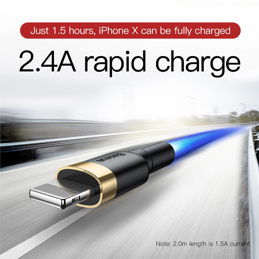 Baseus Cafule Fast Charge USB Data Charging Cable for iPhone 1M
