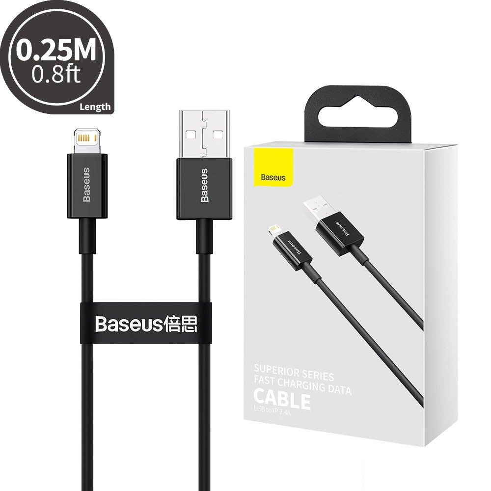 Baseus Superior Series Fast Charging Data Cable USB to iP 2.4A 0.25M