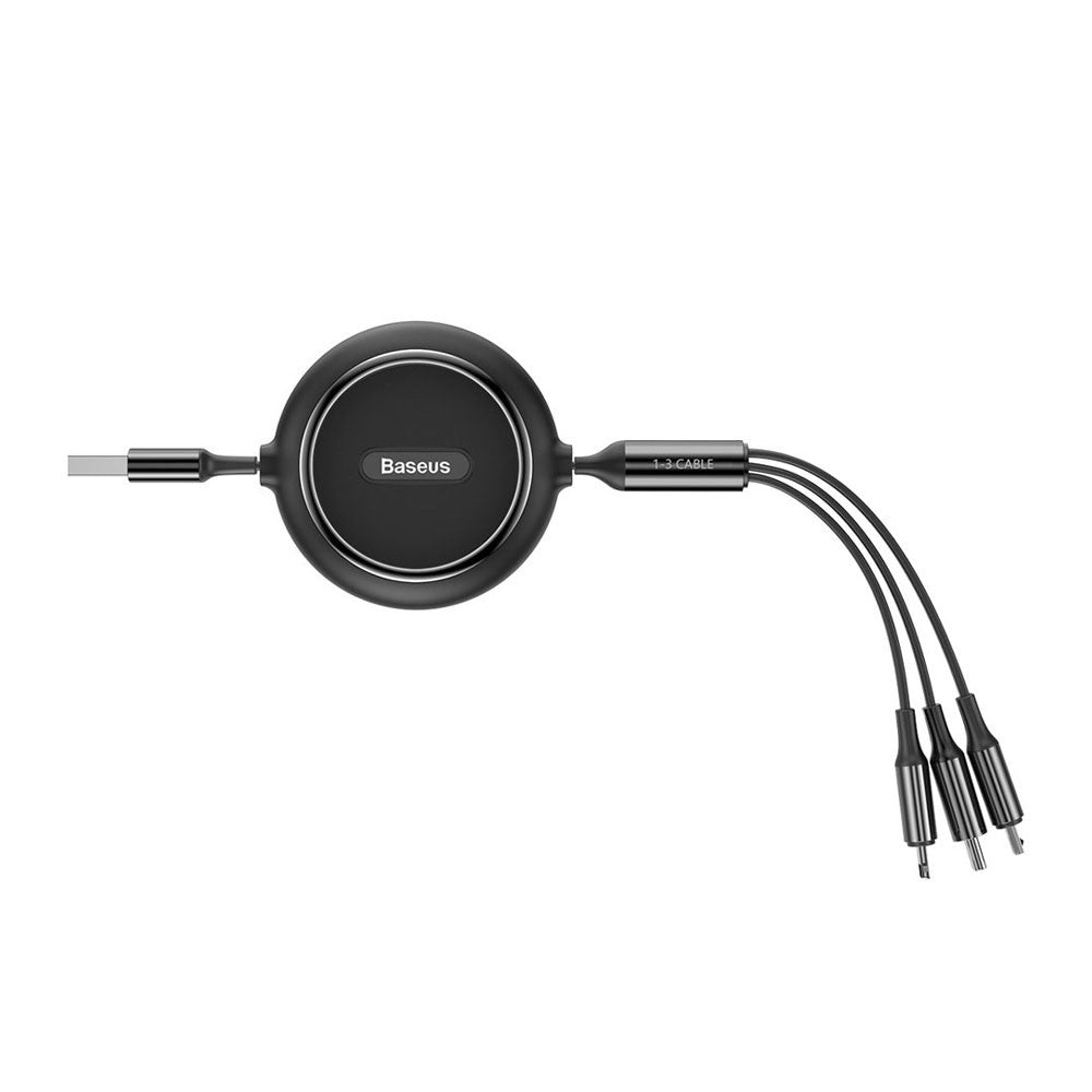 Baseus Golden Loop Retractable 3 in 1 USB Cable 3.5A (35cm-120cm)