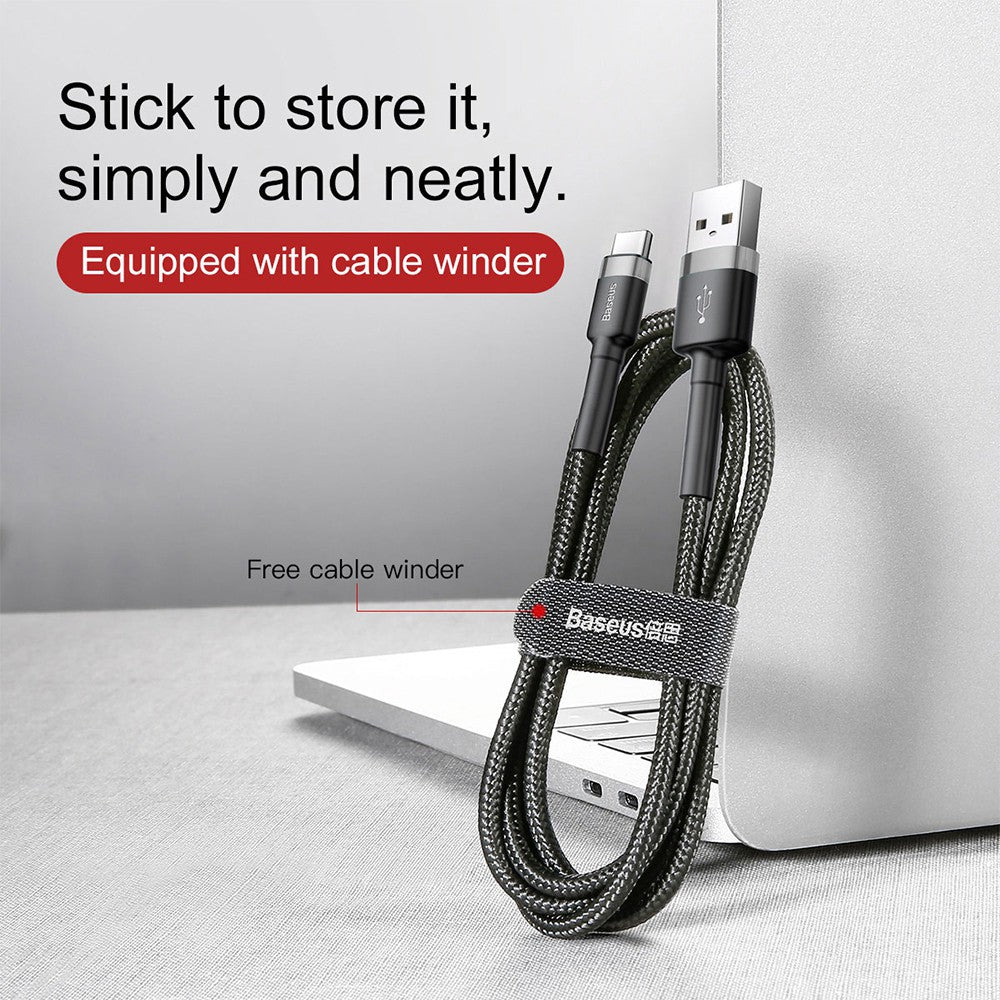 Baseus Cafule Fast Charge Type-C USB Data Charging Cable 1M Compatible for iPhone 15 Series