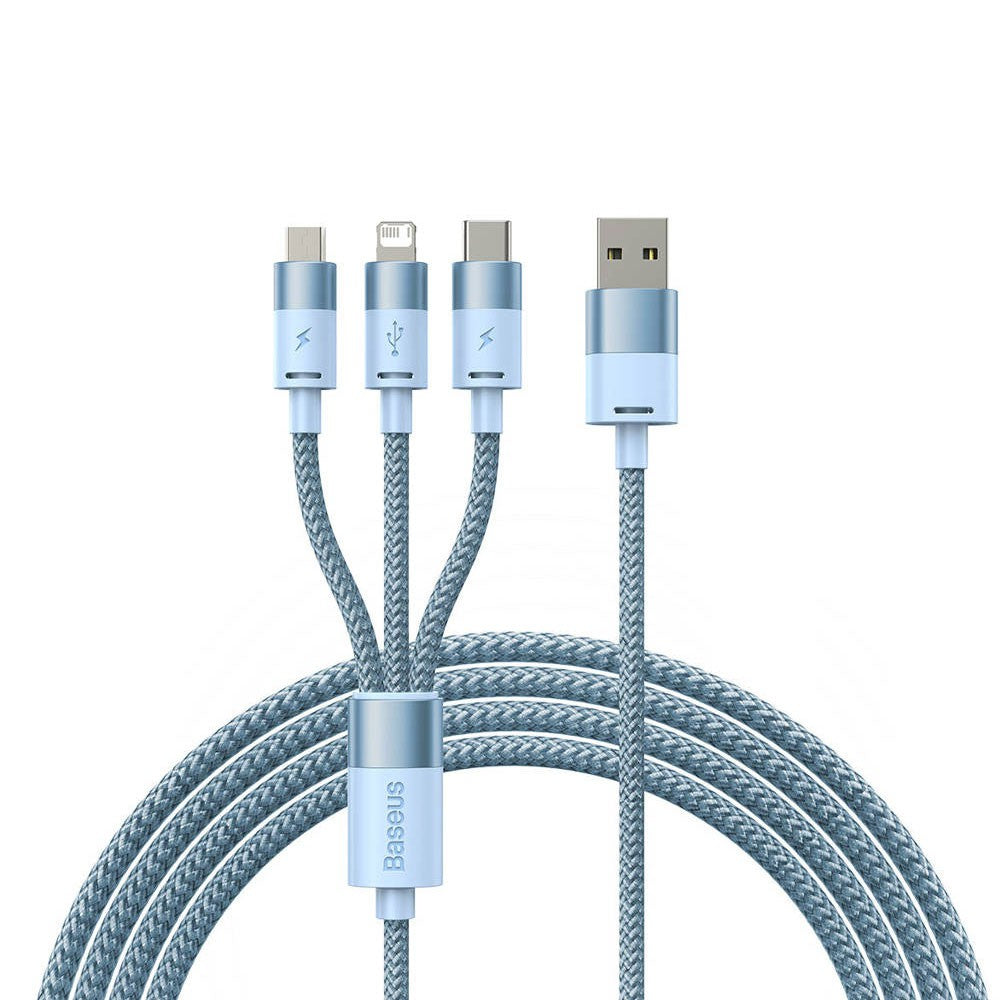Baseus StarSpeed 1-for-3 Fast Charging Data Cable USB to M+L+C 3.5A 1.2m