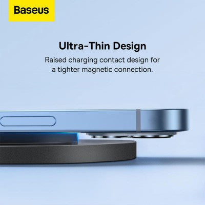 Baseus Simple 2 Wireless Charger 15W With Type-C To Type-C Cable-Cluster Black