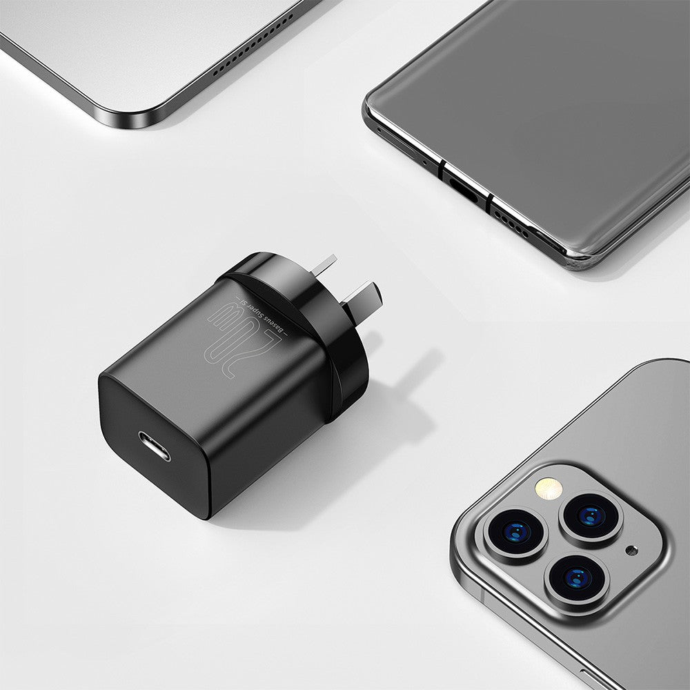 Baseus Super Si Quick Charger 1C 20W AU-Black