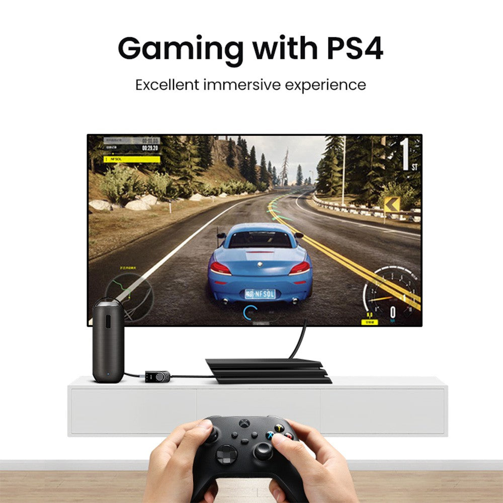 UGREEN CM129 USB External Stereo Sound Adapter 15cm-Black