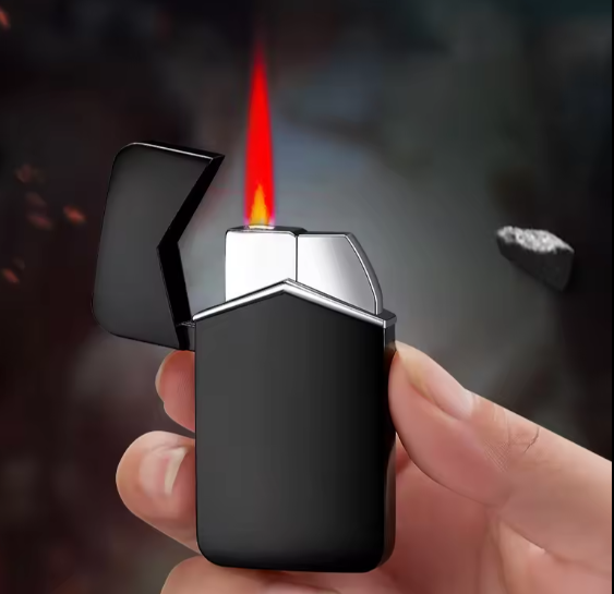 DEBANG Lighters Wholesale WindProof Jet Flame Lighter Butane Torch custom Logo Printing pink flame lighter