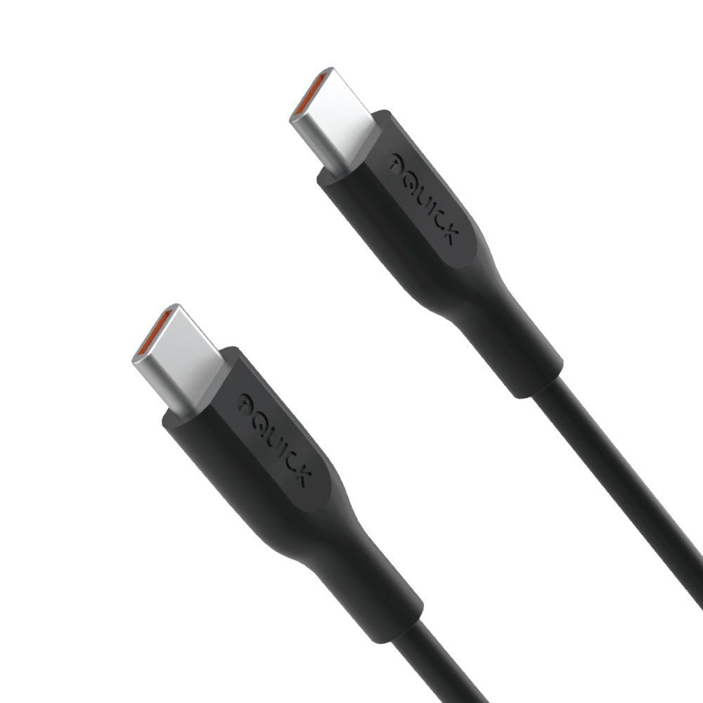 iQuick PVC USB-C to USB-C Fast Charging Cable 0.3M Compatible for iPhone 15 Series