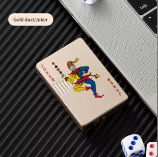 DEBANG New Creative Poker windproof lighter Green Flame lighter Cigarette gas lighter