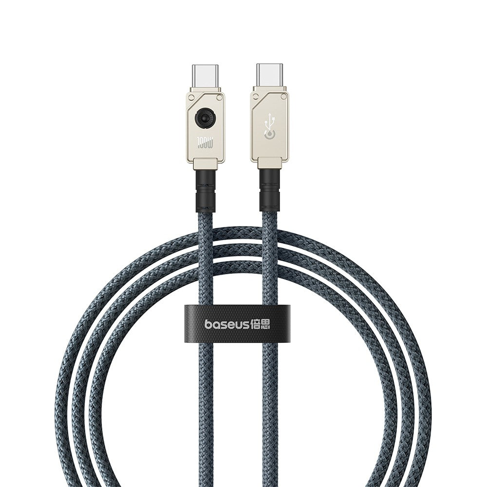 Baseus Unbreakable Series Fast Charging Data Cable Type-C to Type-C 100W 1m Compatible for iPhone 15 Series