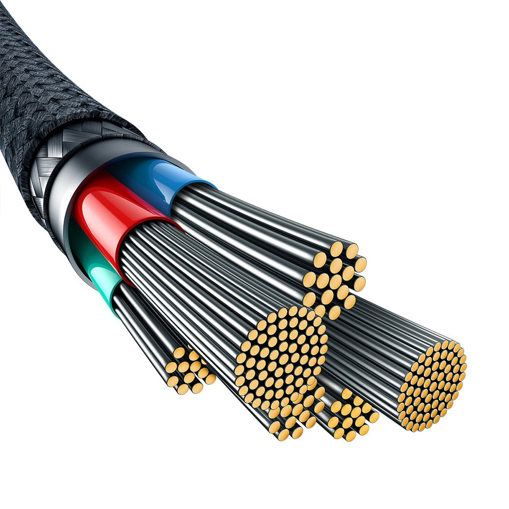 Baseus Unbreakable Series Fast Charging Data Cable Type-C to Type-C 100W 1m Compatible for iPhone 15 Series