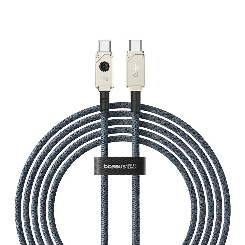 Baseus Unbreakable Series Fast Charging Data Cable Type-C to Type-C 100W 2m Compatible for iPhone 15 Series