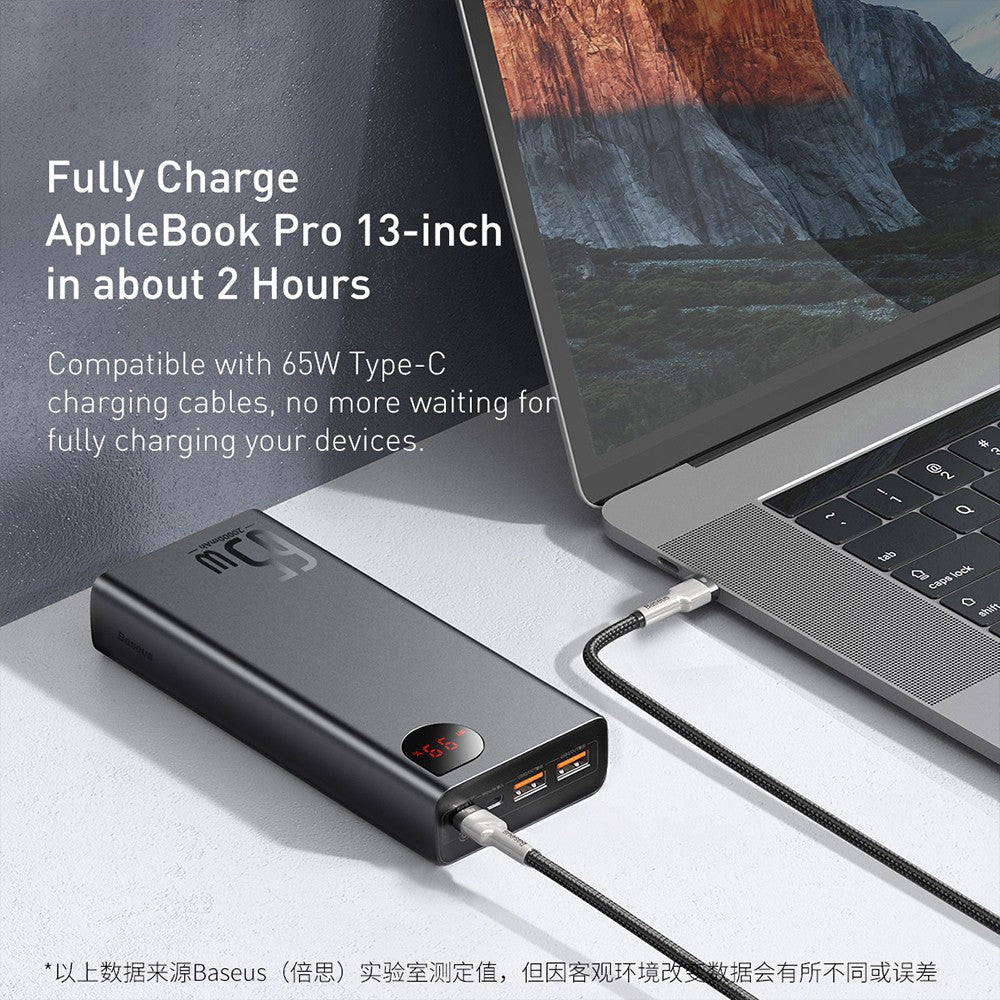 Baseus Adaman Metal Digital Display Quick Charge Power Bank 20000mAh 65W