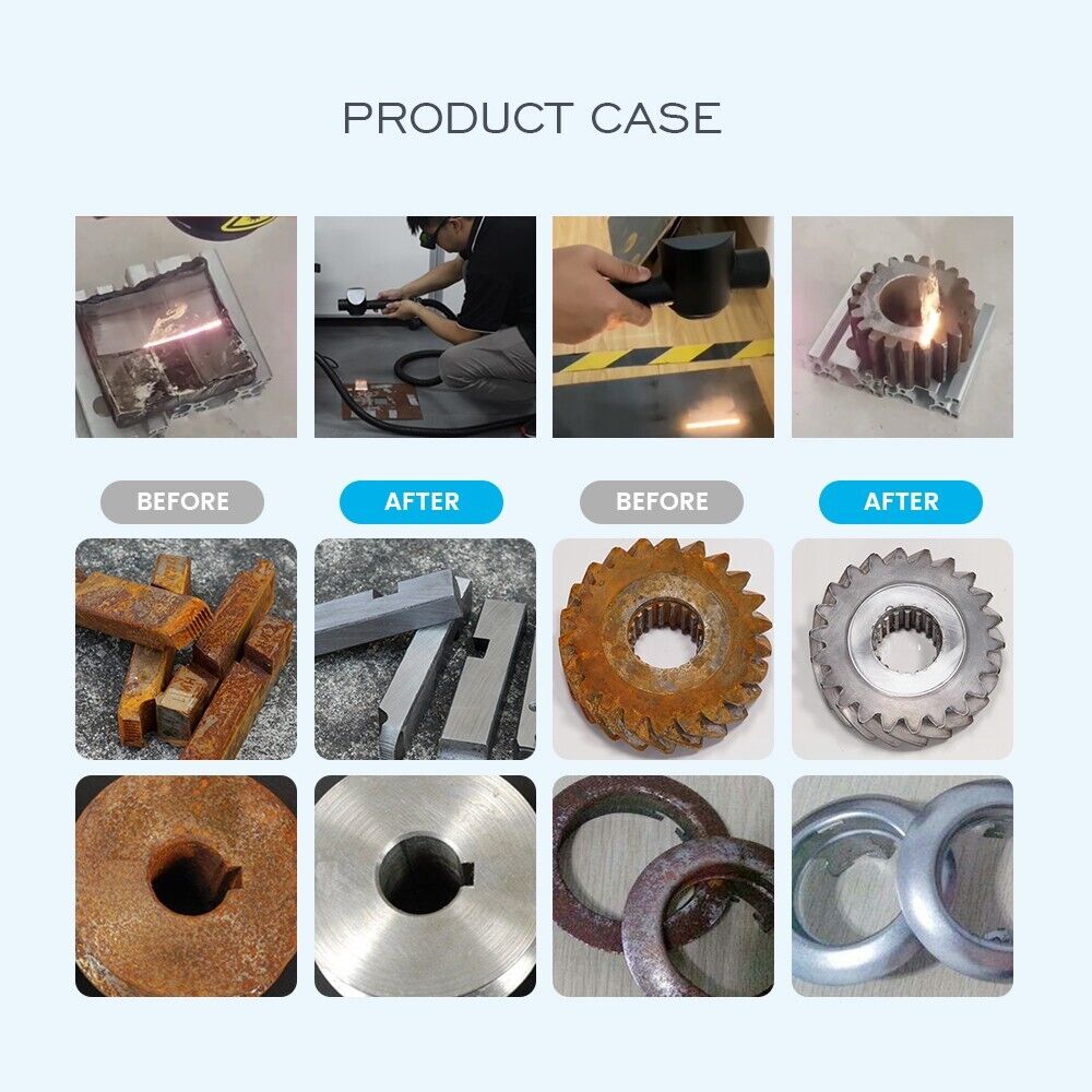 Portable 200W Pulse Laser Cleaner Rust/Paint/Coating Removal Machine