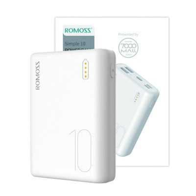 Romoss Simple10 10000mAh Power Bank-White