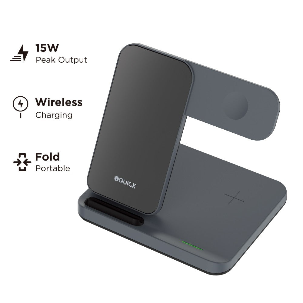 Quick T5 3 in 1 Multi Functions Wireless Charger Stand