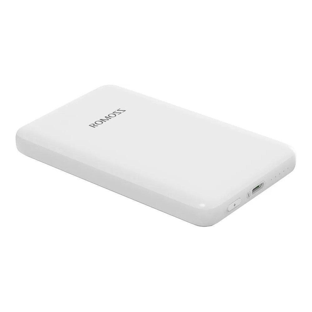 Romoss WSS05 20W 5000mAh Magnetic Wireless Fast Charge Mini Power Bank-White