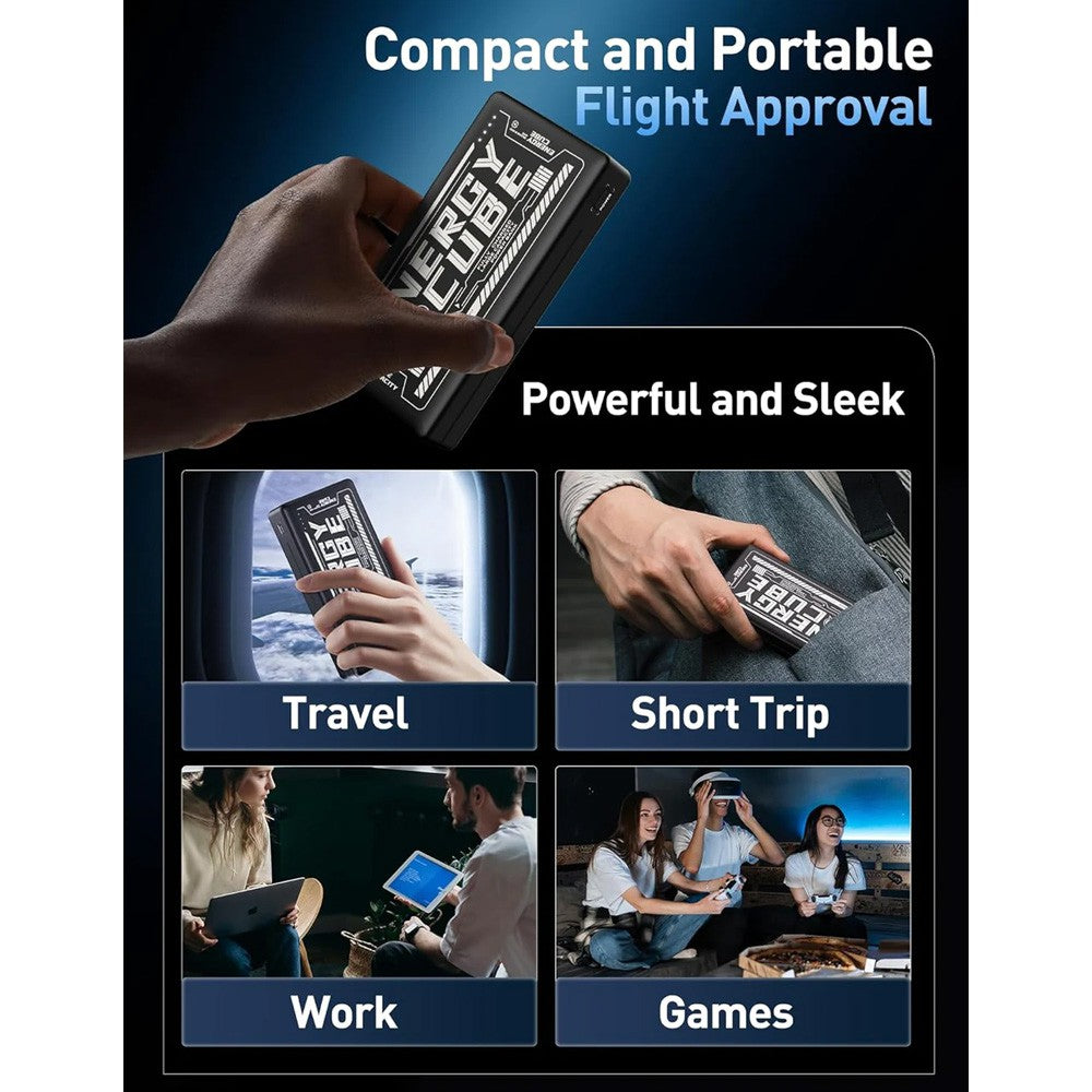 MOVE SPEED Laptop Portable Charger Power Bank 20000mAh 65W (YSPBE20-65)-Black